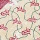 Beige & Burgundy Bordered  Floral Turkish Rug, Neutral Wool Rug, 194x290 Cm