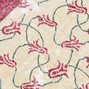 Beige & Burgundy Bordered  Floral Turkish Rug, Neutral Wool Rug, 194x290 Cm
