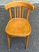 Chaise de bistrot des années 1960 en bois clair signée