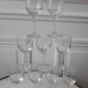 Lot of 9 wine glasses engraved in crystal
