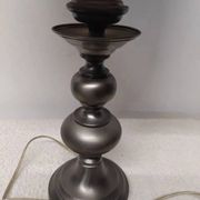 Table Lamp H: 73 cm - Vintage Pewter Lamp Base