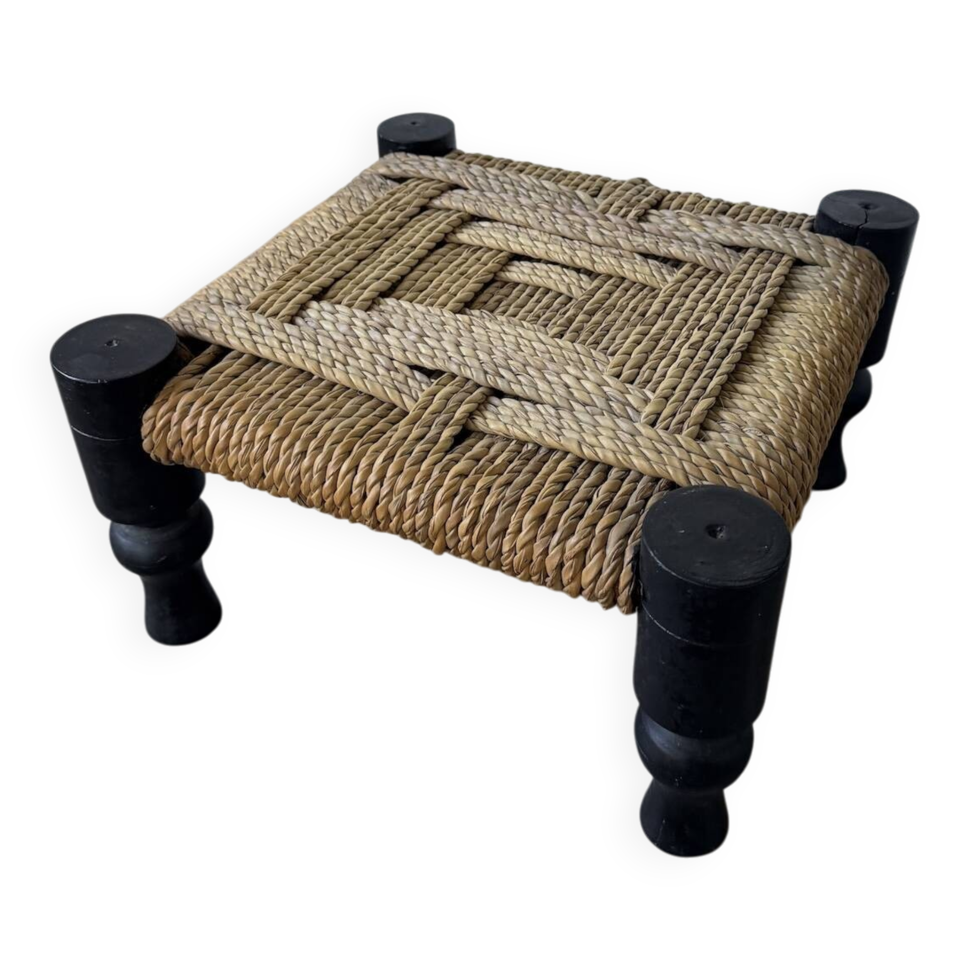 Small low stool or footrest DLC Audoux Minet