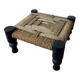 Small low stool or footrest DLC Audoux Minet