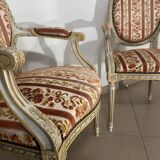 2 Pairs of Louis XVI period armchairs