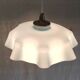 Suspension en verre opalin bleu ciel - mid.XXeme