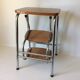 Vintage chrome foot ladder and formica coating