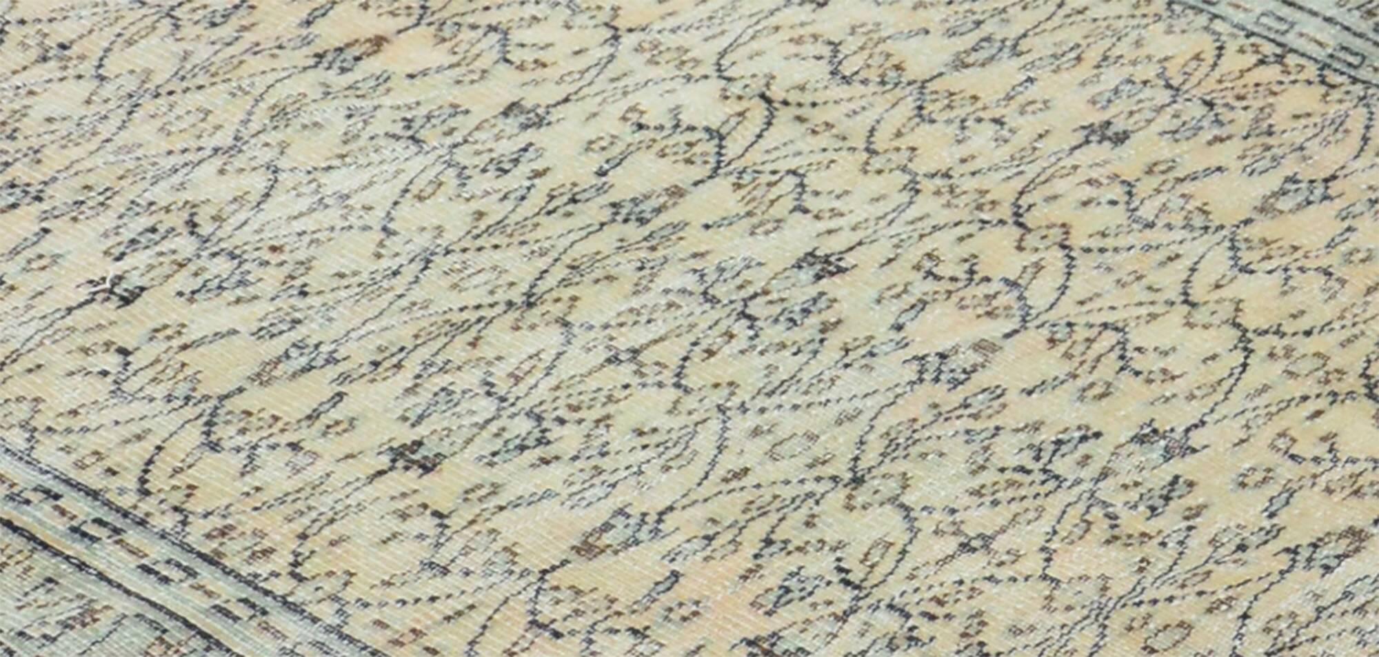 Tapis Oushak Authentique – Ton Gris & Beige, 161 x 240 cm