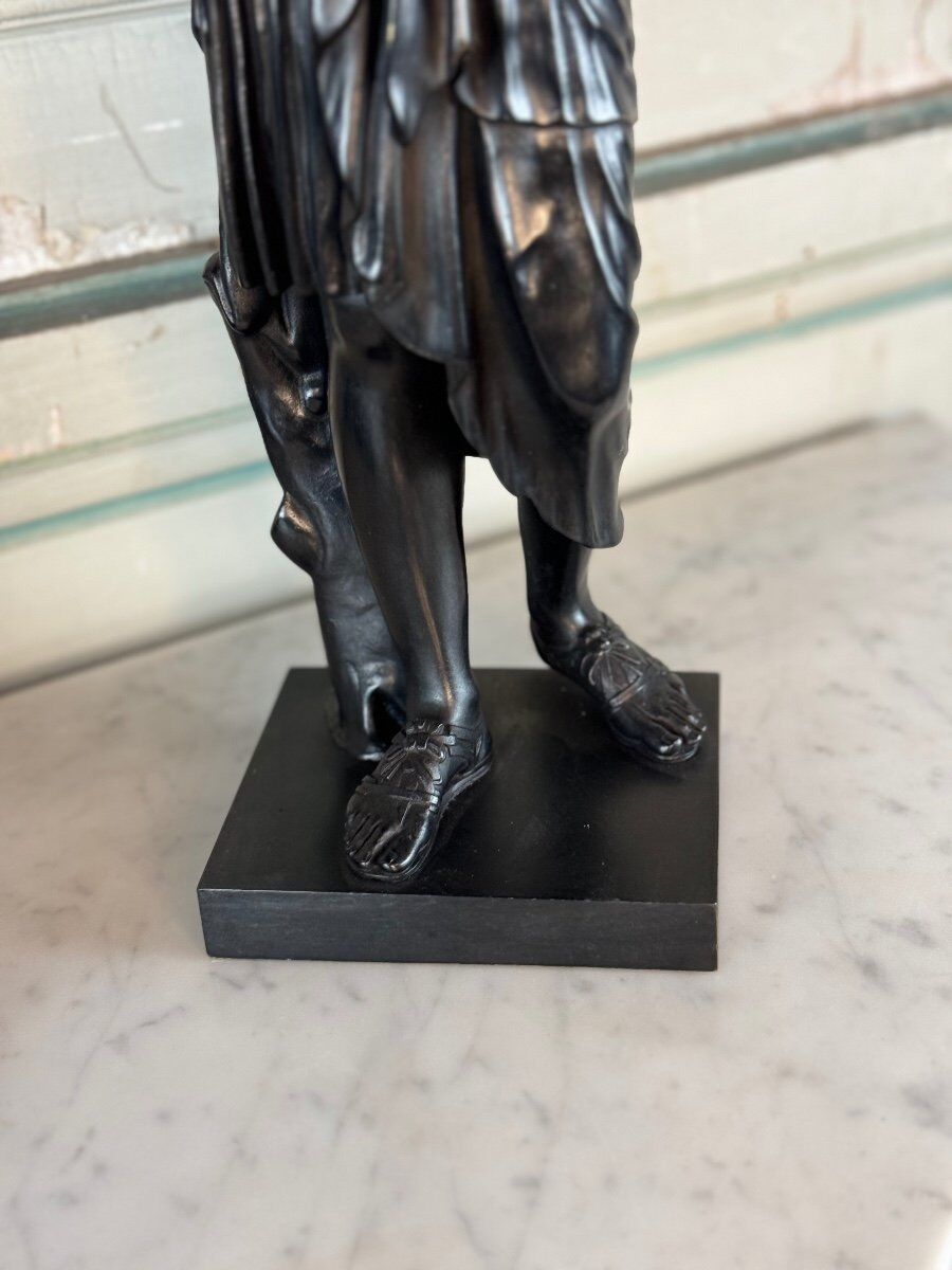 Diane de Gabies, bronze after the antique, black patina 19th century