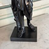 Diane de Gabies, bronze after the antique, black patina 19th century