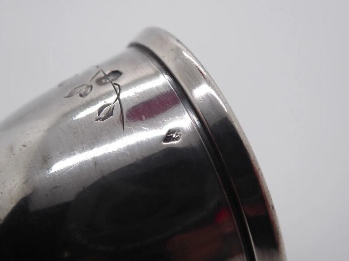 Sterling silver eggcup