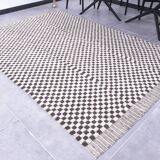7x10 Checkered Moroccan Rug, 200x298Cm