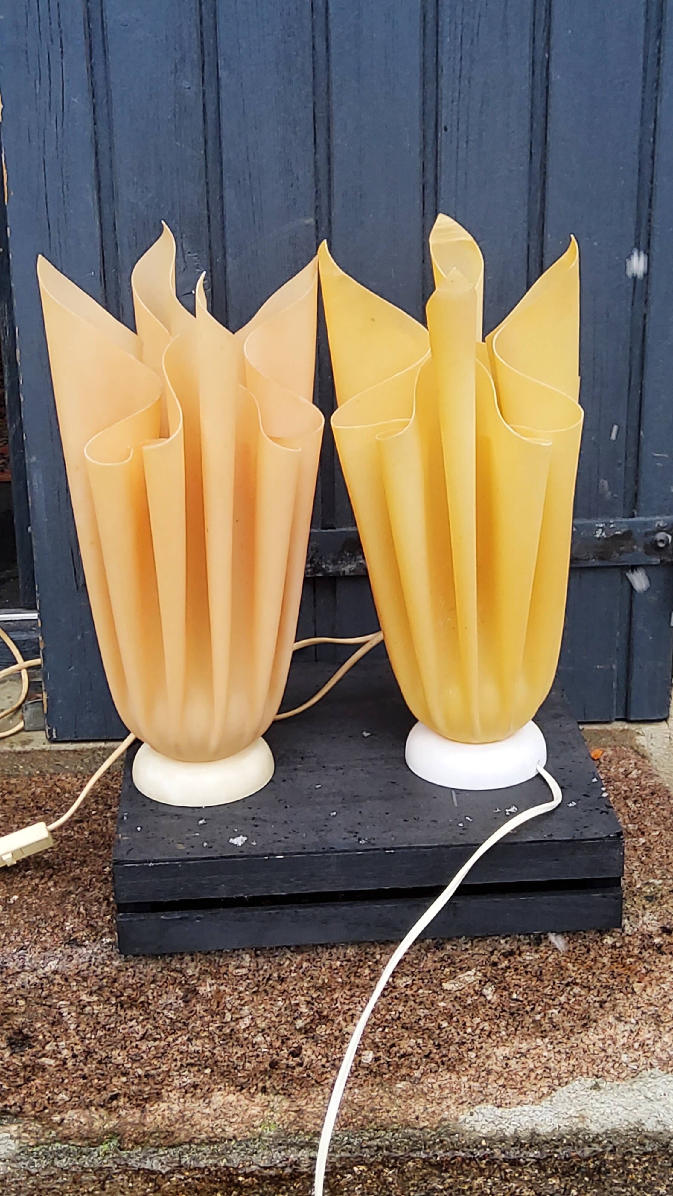 Pair of Ophelie designer lamps by Georgia Jacob