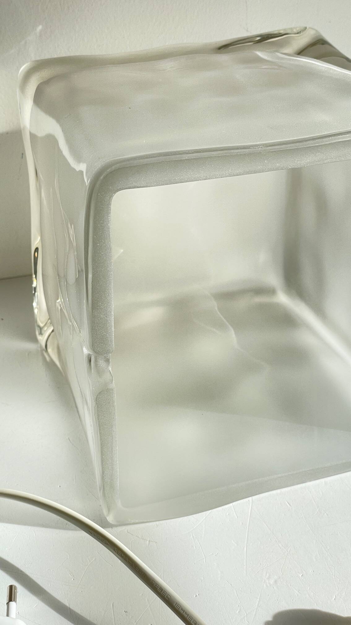 Lampe ice glass ikea vintage