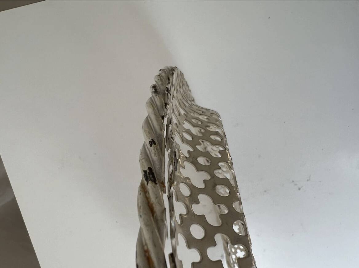 Round tray in openwork sheet metal Mathieu Mategot 1960?