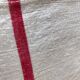 Old linen and hemp towel monogrammed MR