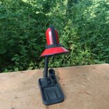 Vintage 1970s red bedside/desk lamp
