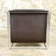 Gérard Rignault faux leather and metal magazine rack