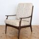 Fauteuil relax vintage en bois de style scandinave, 1950