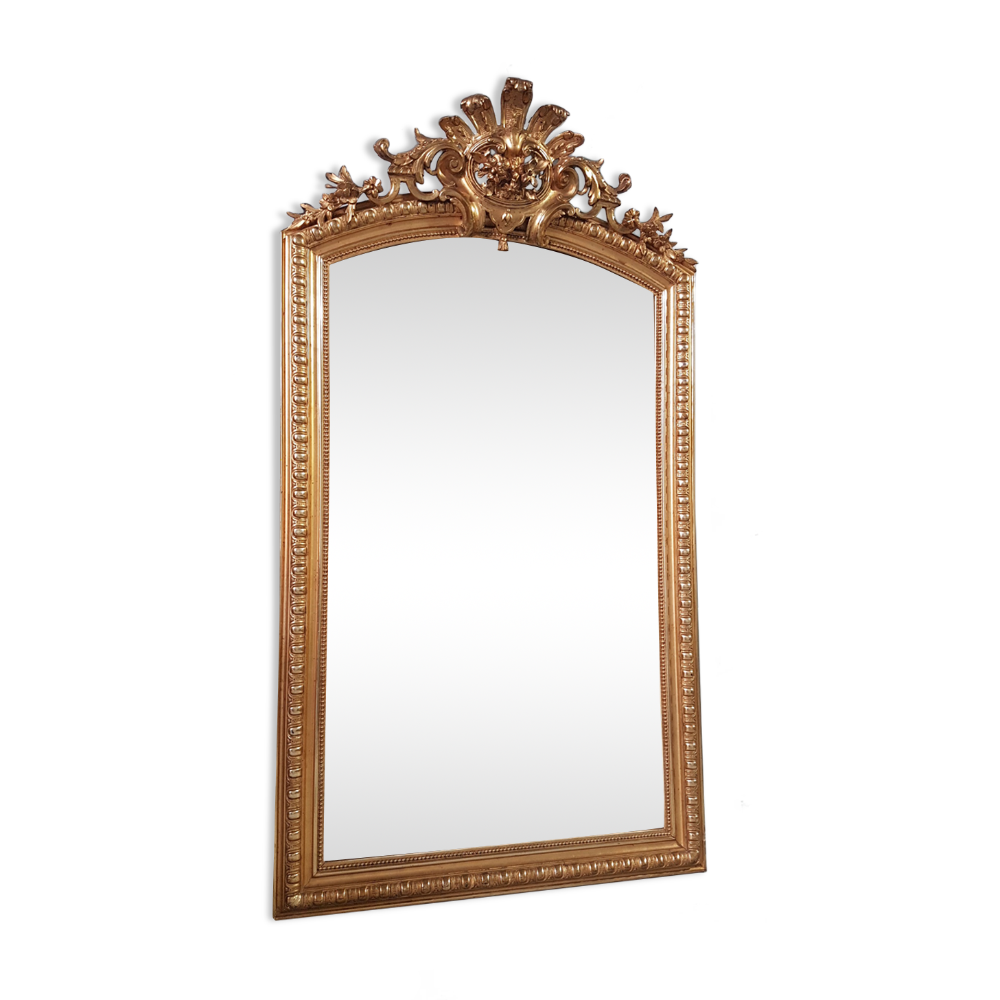 Gilded mirror Napoleon III 162 cm x 0.90 cm
