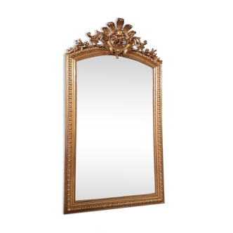 Gilded mirror Napoleon III 162 cm x 0.90 cm