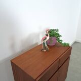 Teak fineer kastje met lades, nr. 2