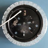 Plafonnier rond en verre ciselé