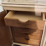 Italian sideboard 1940 wood and gold leaf
