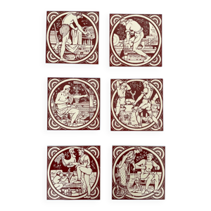 Lot de 6 carreaux john