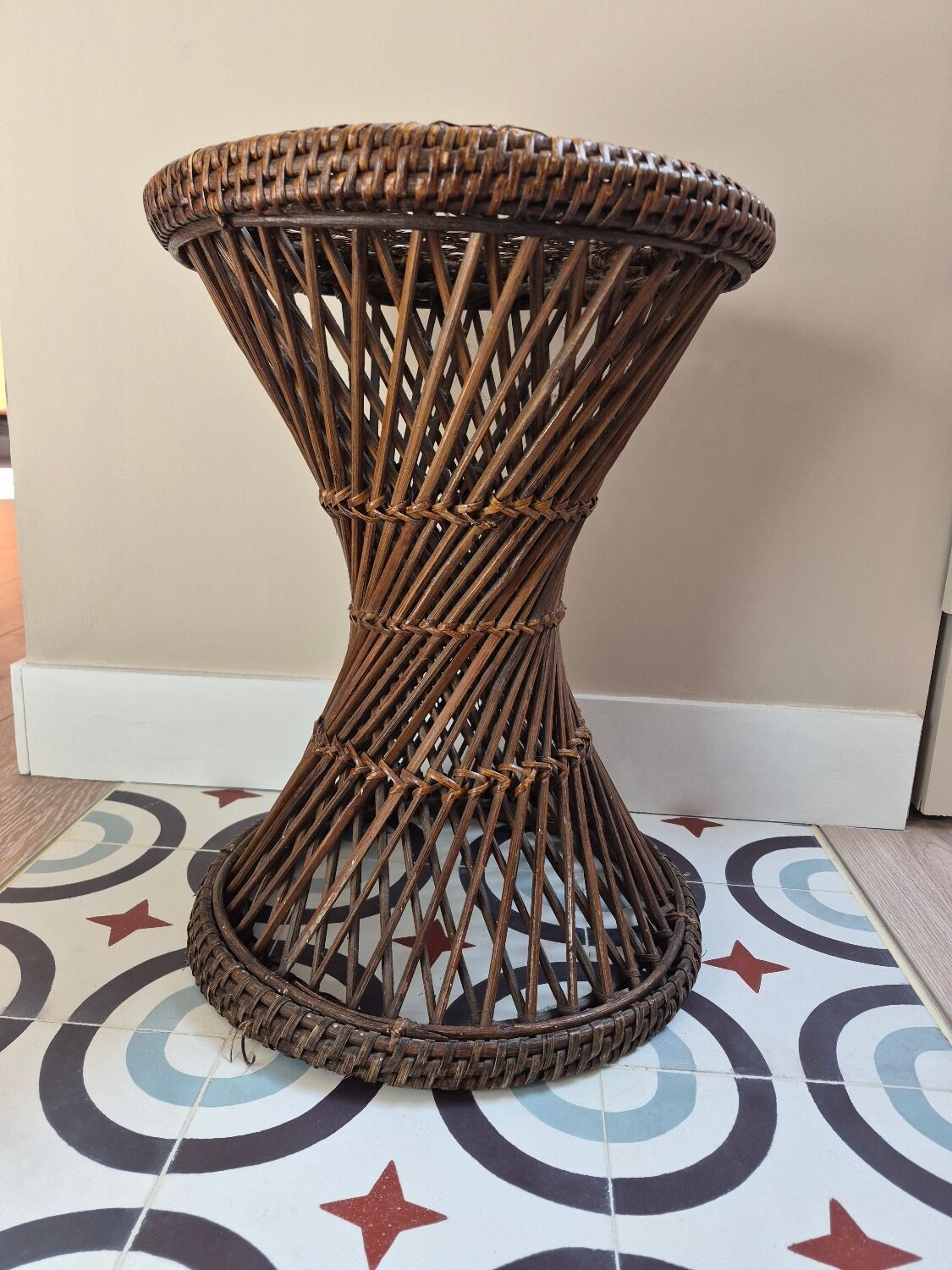 Rattan stool