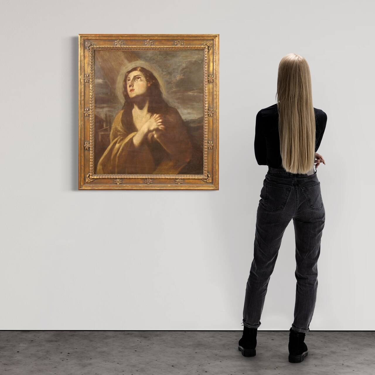 Antique Magdalene painting form 17th century