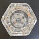 Old molded glass candle holder