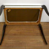 Mirror Art Deco coffee table - curved feet