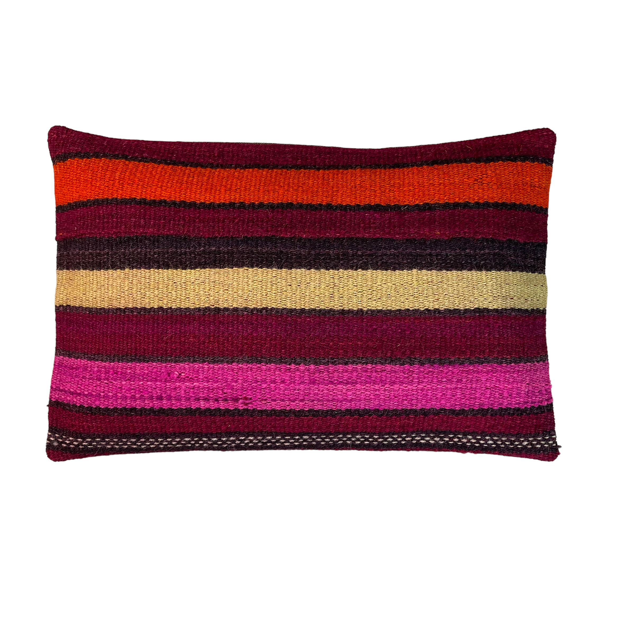 Vintage turkish kilim cushion cover, 30 x 50 cm