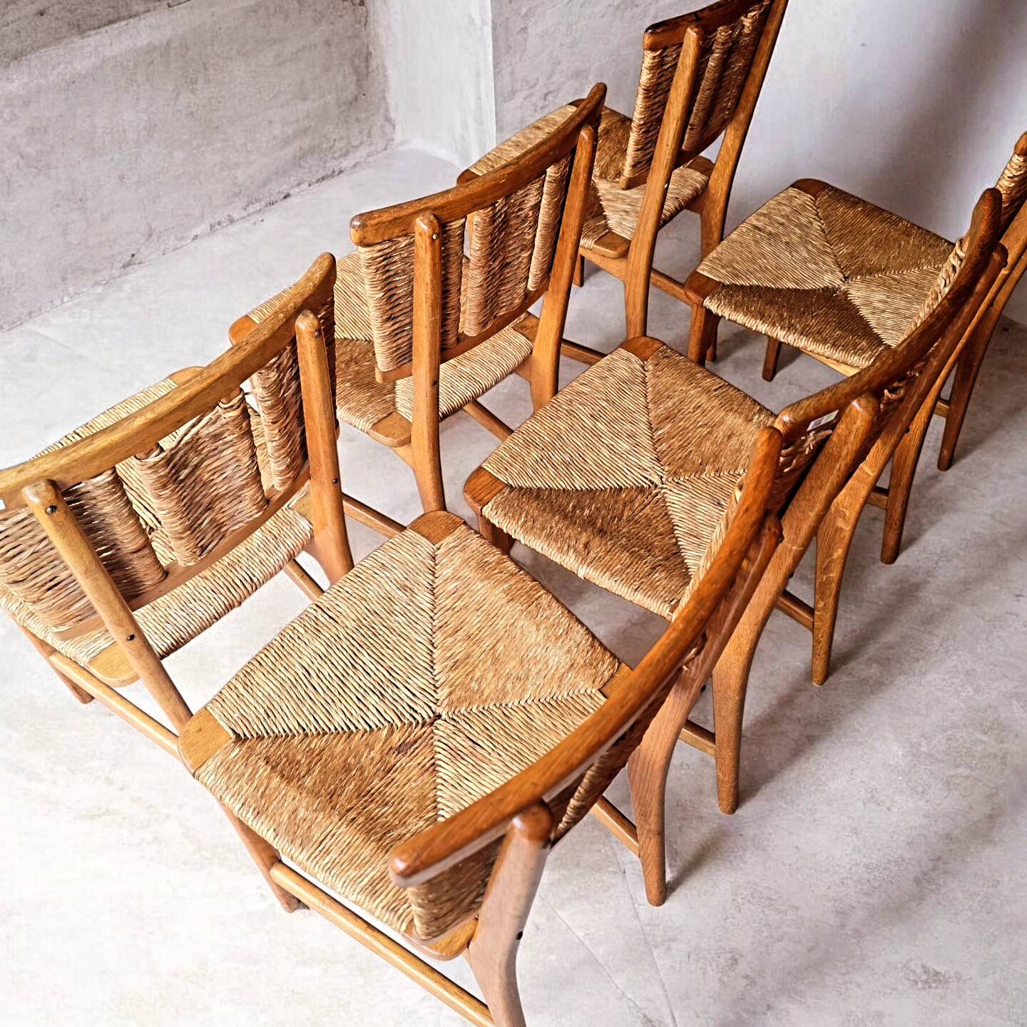 6× Vintage design Mart stam chairs