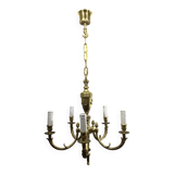 Louis XVI Bronze Chandelier 5 Lights