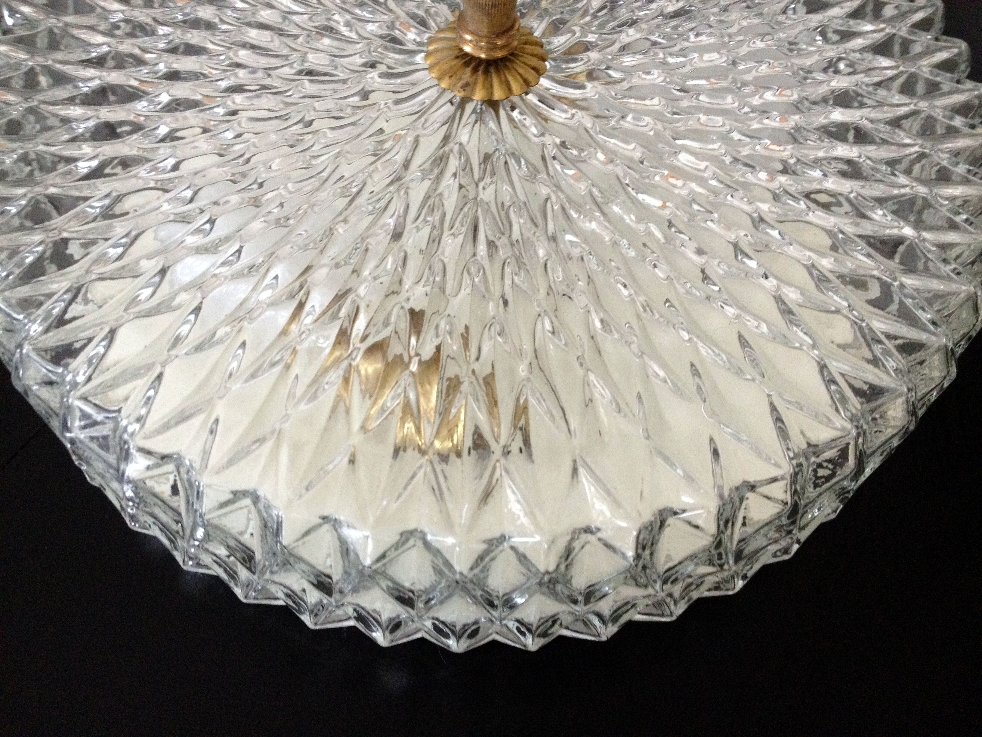 Glass and brass ceiling