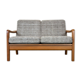 60s 70s teak sofa 2 seater couch J. Kristensen Danish Denmark Design 60s 70s