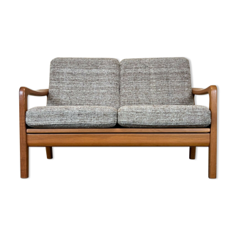 60s 70s teak sofa 2 seater couch J. Kristensen Danish Denmark Design 60s 70s