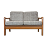60s 70s teak sofa 2 seater couch J. Kristensen Danish Denmark Design 60s 70s