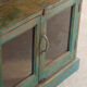 Armoire bibliothèque ouverte en bois vintage