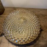 Superb wall light, glass ceiling light, vintage