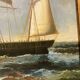 Tableau marine huile sur bois
