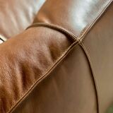 Le Bambole Sofa in Cognac Leather, Mario Bellini for B&B Italia 70s