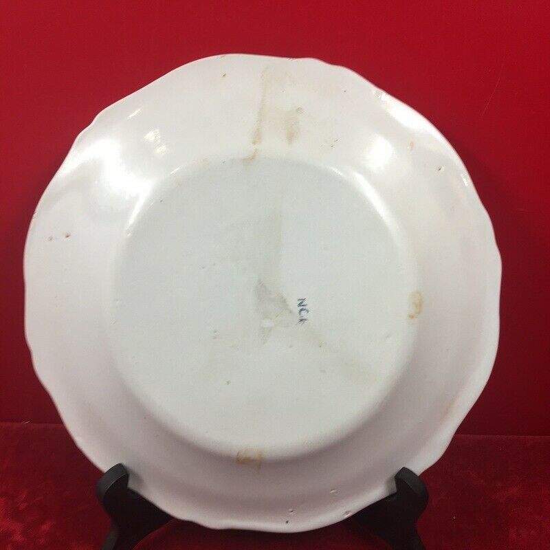 Old-fashioned eastern faience plate