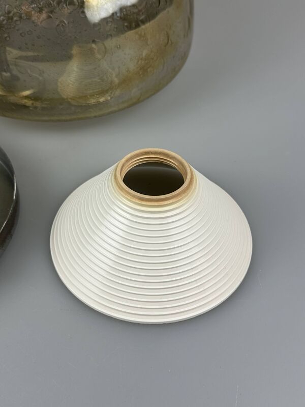 60s 70s ceiling lamp Plafoniere Flush Mount Böhmer Leuchten Germany Glass