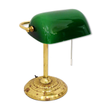 Desk lamp (library/banker) green & gold