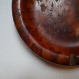 Vintage wooden ashtray, Scandinavian country decorative craft object