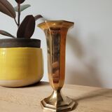 Vase laiton hexagonale forme trompette