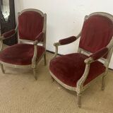 Pair of period directoire chairs