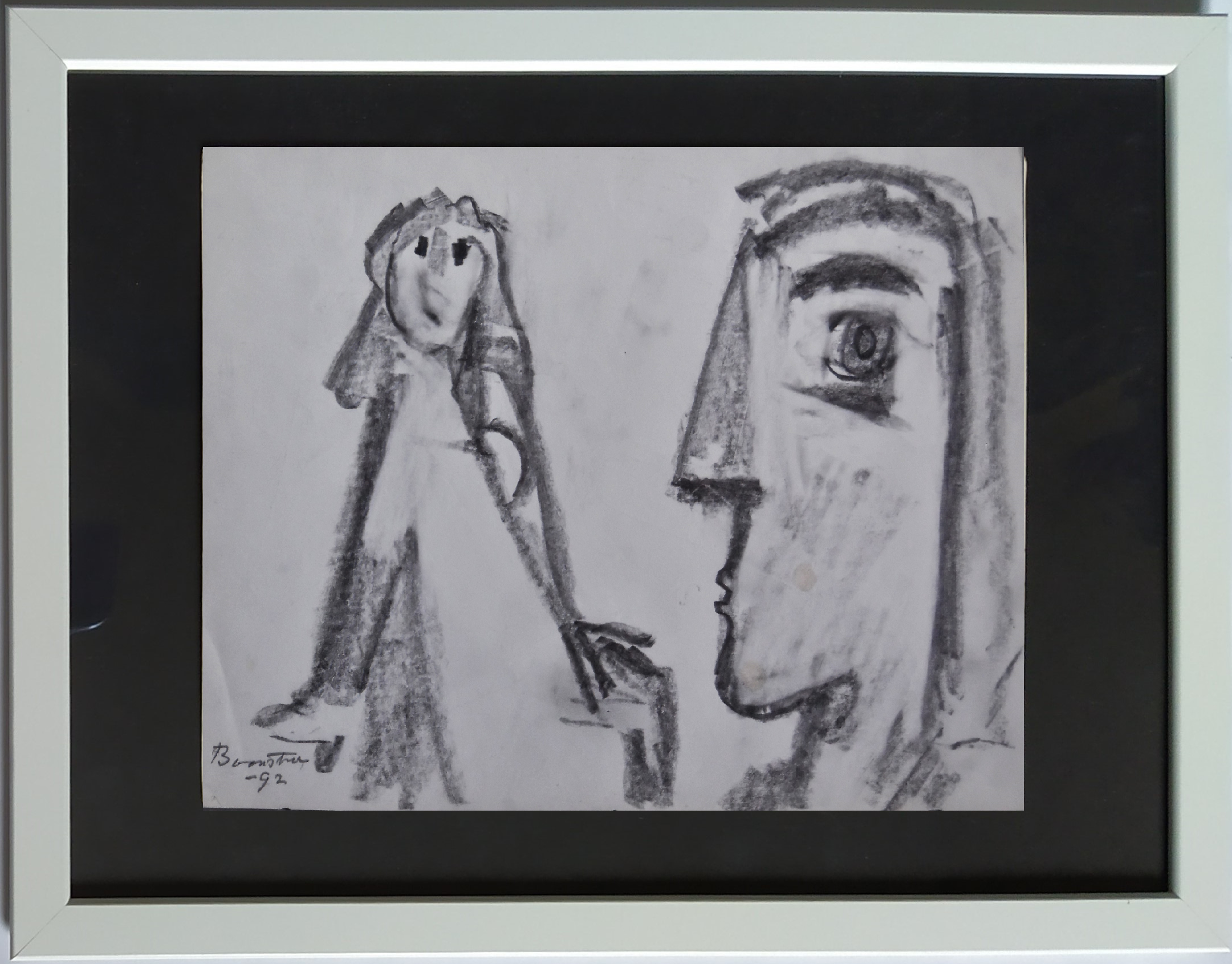 Original abstract drawings by KLAAS BOONSTRA